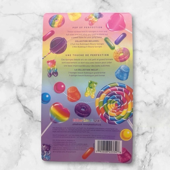 Morphe X Lisa Frank Treat Me Sweet 5 Piece Makeup Sponge New - Picture 2 of 4
